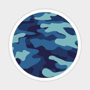 Blue Camouflauge Magnet